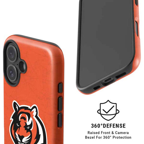 NFL Cincinnati Bengals - Alternate Distressed iPhone 16 Magsafe Impact Case